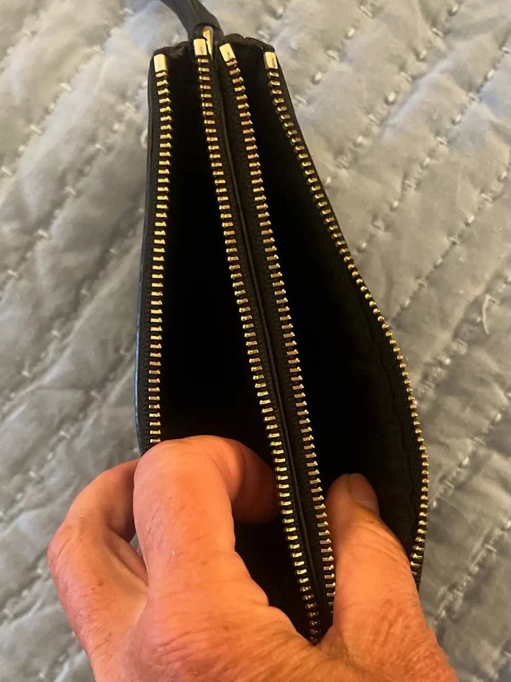 Coach Double Zipper Wristlet